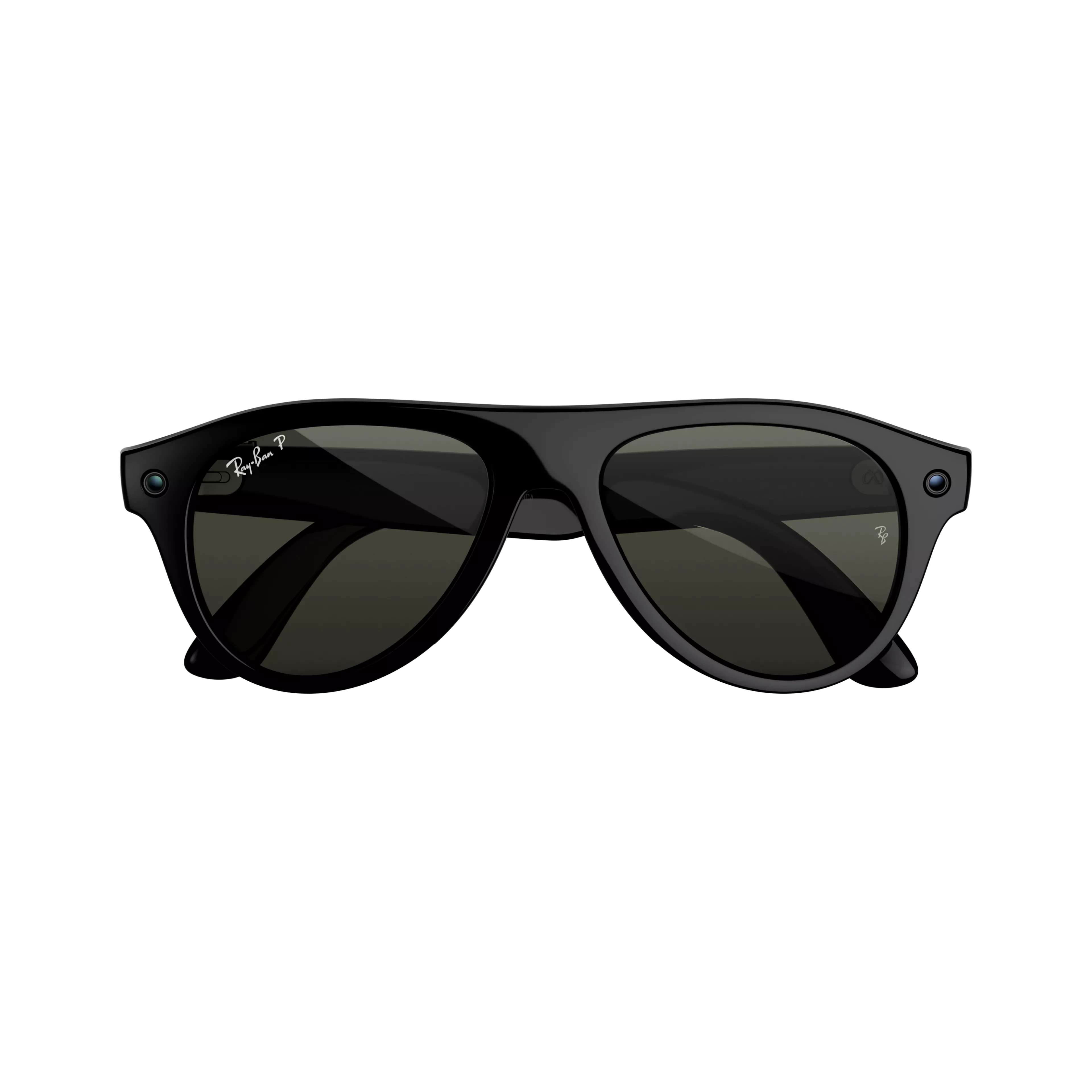 (Gen 3) Aviator, Shiny Black, Polarized Green Lenses