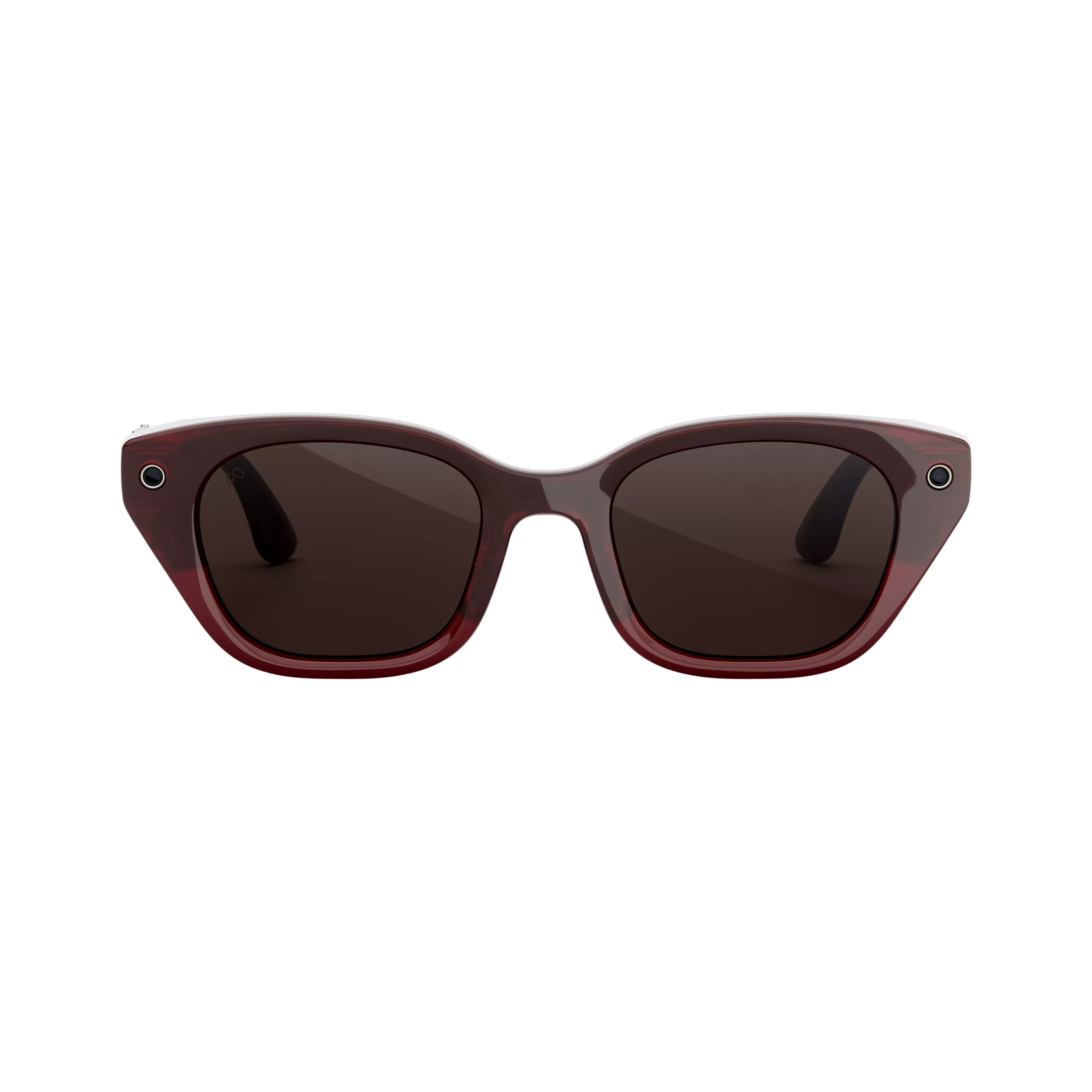 Capri AI Glasses, Crimson, Polarized Chocolate Lenses