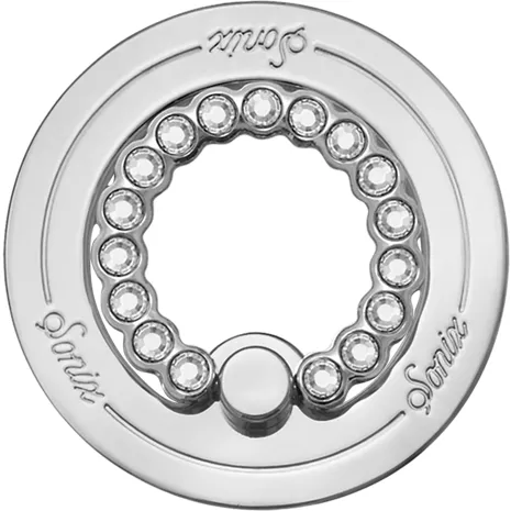 Sonix Magnetic Link Phone Ring with MagSafe - Silver Rhinestone