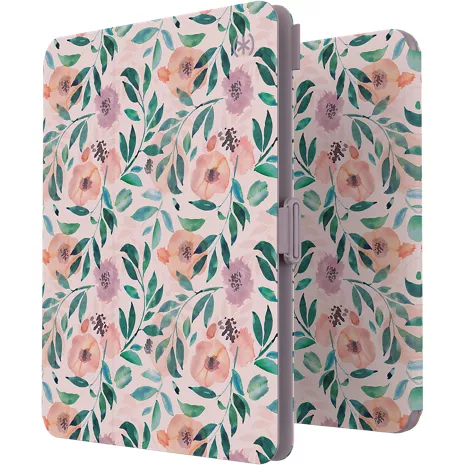 Speck Balance FOLIO Print Case for iPad Air (5th Gen)/(4th Gen) - Watercolor Roses/Washed Lilac