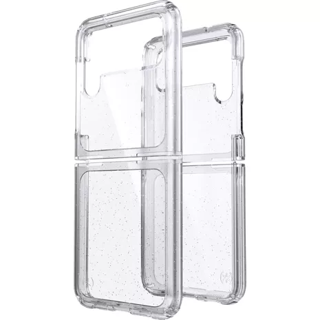 Speck Presidio Perfect-Clear Fold with Glitter Case for Galaxy Z Flip4/Flip 3