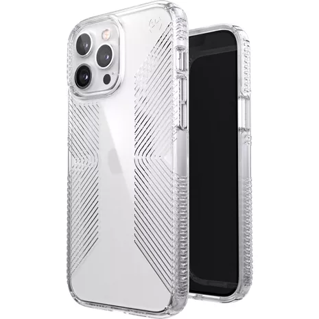 Speck Presidio Perfect Clear GRIP Case for iPhone 13 Pro Max