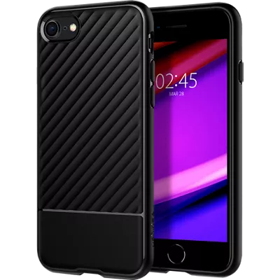 Spigen Core Armor Case for iPhone SE (3rd Gen)/SE (2020)/8/7 Black image 1