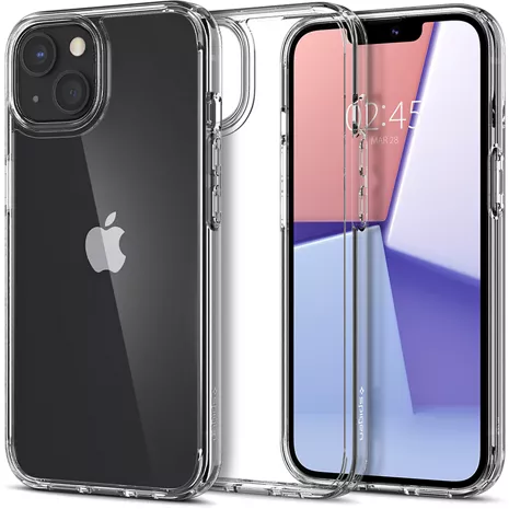 Spigen - Case Ultra Hybrid for iPhone 13, black transparent