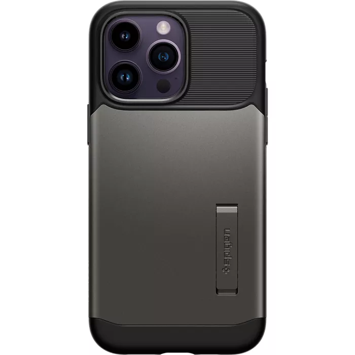 UPC 738516570709 product image for Spigen Slim Armor Case with MagSafe for iPhone 14 Pro Max - Gunmetal Grey | Veri | upcitemdb.com