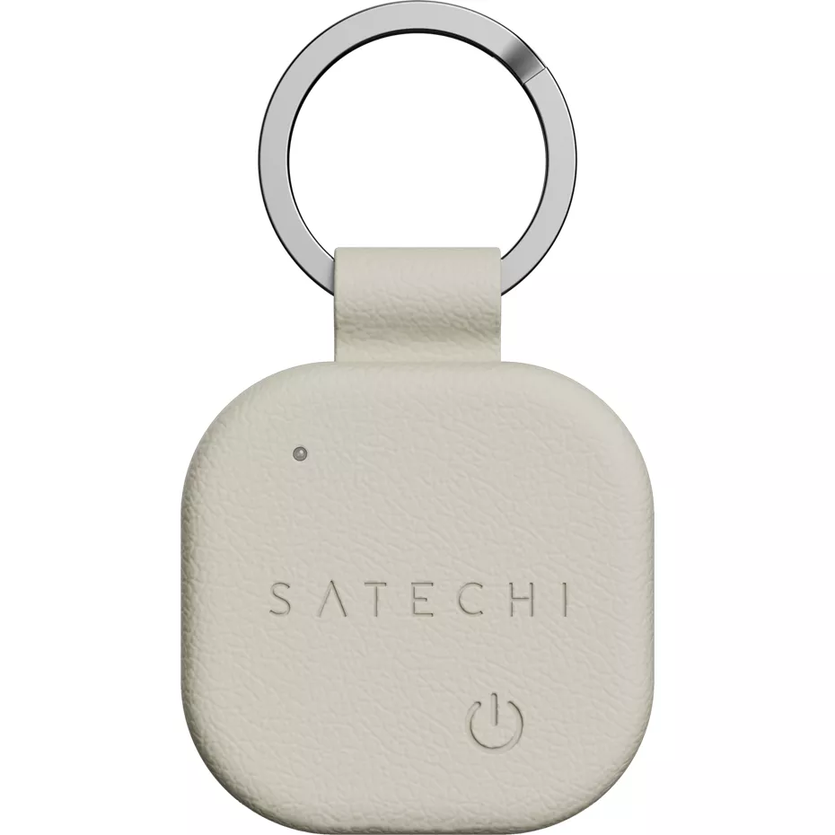 Satechi Vegan-Leather FindAll Keychain with Find My - Sand Verizon