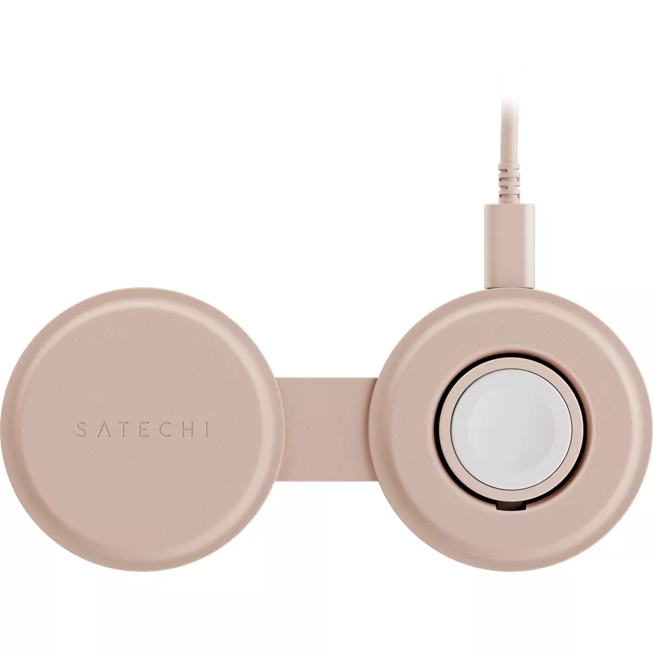 Satechi OntheGo 2-in-1 Qi2 Wireless Charger 15W - Desert Rose | Verizon