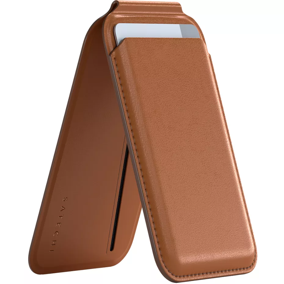 Photos - Laptop Bag Satechi Vegan Leather Magnetic Wallet Stand - Brown | Verizon 