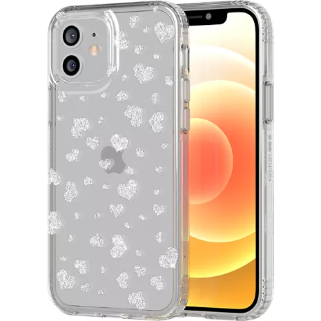 Tech21 Evo Sparkle Case for iPhone 12/iPhone 12 Pro - Heart