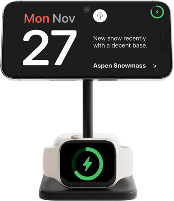 Twelve South HiRise 3 Deluxe 3-in-1 Desktop Charging Stand with MagSafe - Thumbnail 4