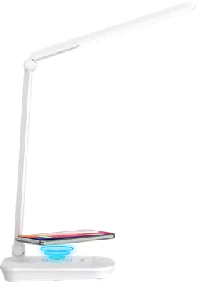 New Foldable Tzumi LED Desk Lamp And Wireless Charger Android & iPhone 