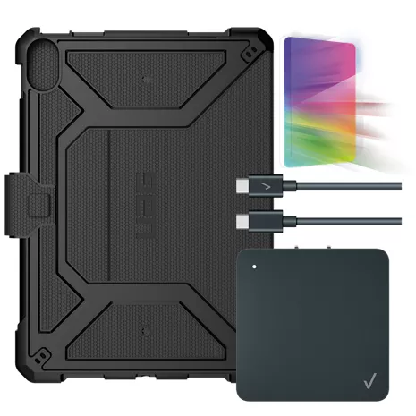 Paquete de funda UAG Metropolis SE, protector de pantalla y cargador de pared para el iPad Pro (10.ª gen.)