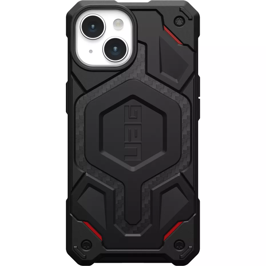 UAG Monarch Pro Case with MagSafe for iPhone 15, iPhone 14, and iPhone 13 - Carbon Fiber | Verizon