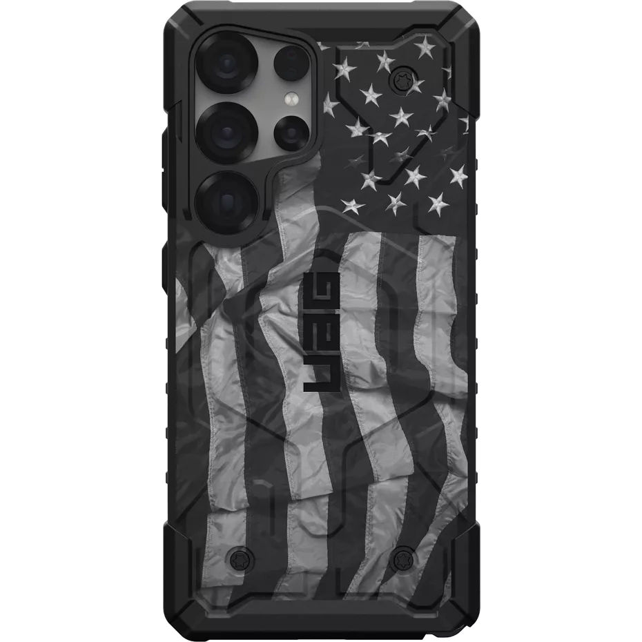 UAG Pathfinder SE Case with Magnet for Galaxy S25 Ultra - Greyscale Flag | Verizon