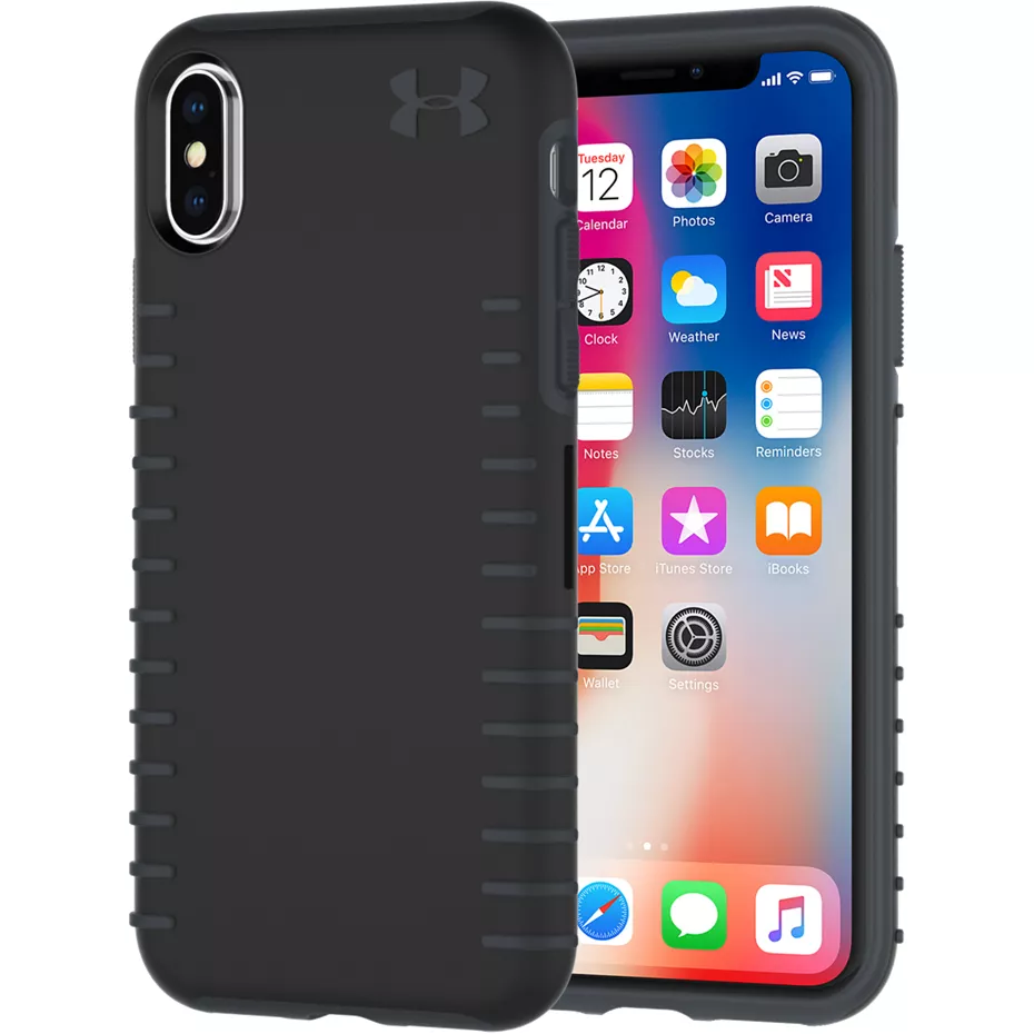 Under Armour UA Protect Grip Case for iPhone X - Black/Graphite | Verizon