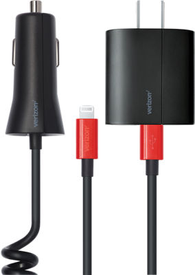 Cargador de pared USB-C + USB-A con carga rápida de Verizon - 30W