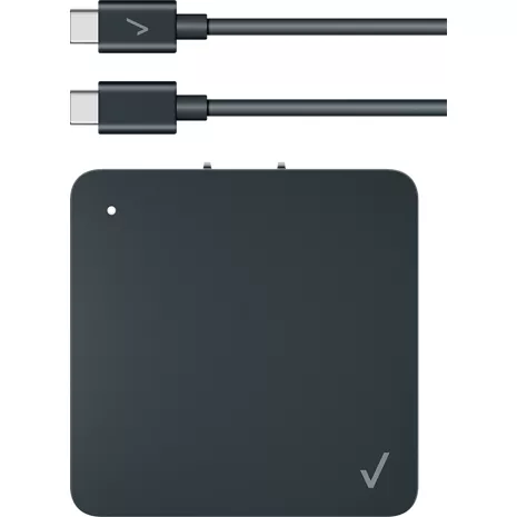 Cargador de pared USB-C a USB-C de 30 W de Verizon, hasta 30 W de capacidad  de carga rápida USB PD