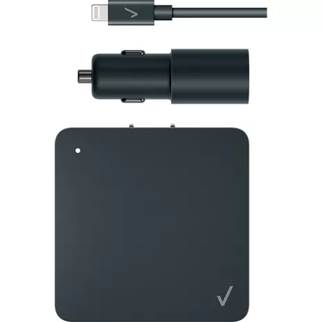 Paquete combinado Verizon de cargador USB-C a Lightning de 45 W Negro imagen 1 de 1