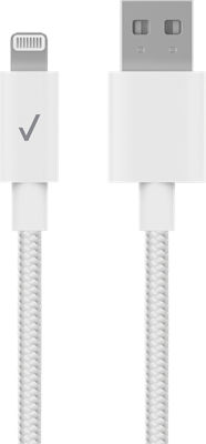 Verizon Braided Cable USB-A to Lightning, 10ft, Eco-Friendly Fast Charging