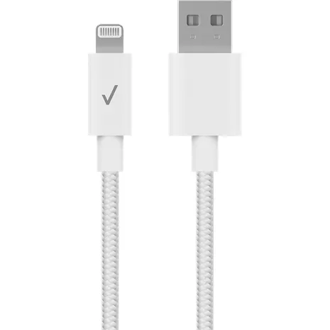 Verizon Braided Cable USB-A to Lightning, 10ft, Eco-Friendly Fast Charging