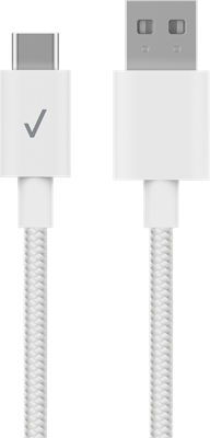 Verizon Braided Cable USB-A to USB-C, 10ft, Eco-Friendly Fast Charging