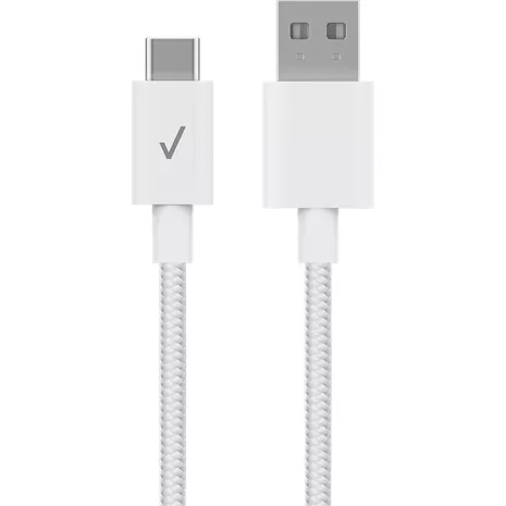 Verizon Braided Cable USB-A to USB-C, 10ft, Eco-Friendly Fast Charging
