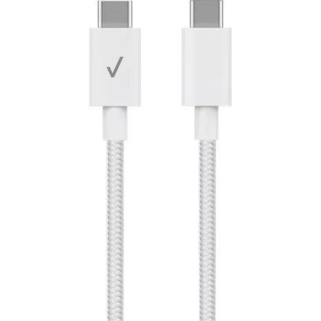 Verizon Braided Cable USB-C to USB-C,10ft White image 1 of 1 