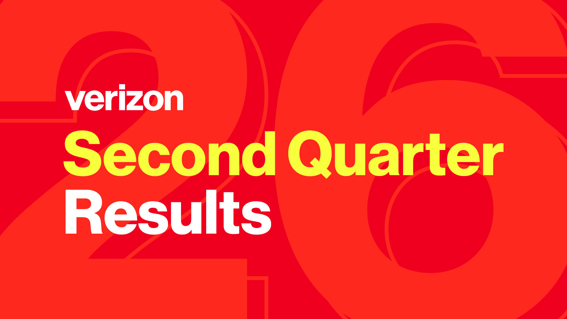 Verizon second quarter results