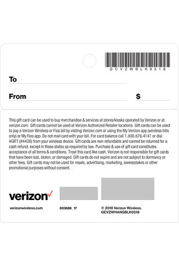 Gift Cards Verizon