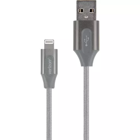 Cable para cargar trenzado Lightning a USB-A de Verizon de 10 pies