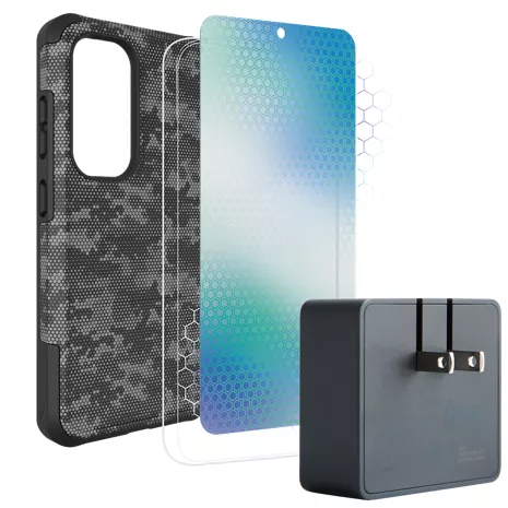 Paquete de funda resistente de Verizon, protector de pantalla y cargador para el Galaxy S23 sinColor imagen 1 de 1