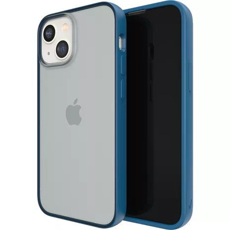 Arrivly Silicone Case for iPhone 13 Mini Shockproof Transparent Cover in  Blue