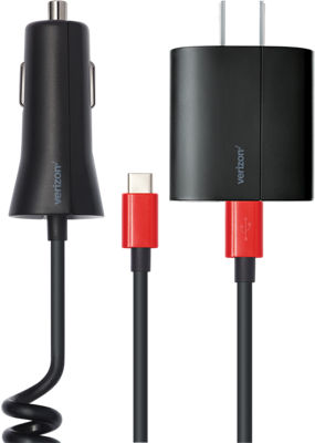 Cargador de pared con salida doble USB-C de Verizon con carga