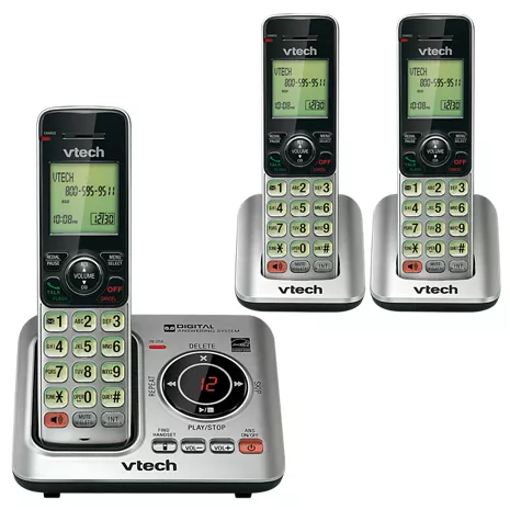 VTech 3 Handset Cordless Answering System with Caller-ID and Call-Waiting