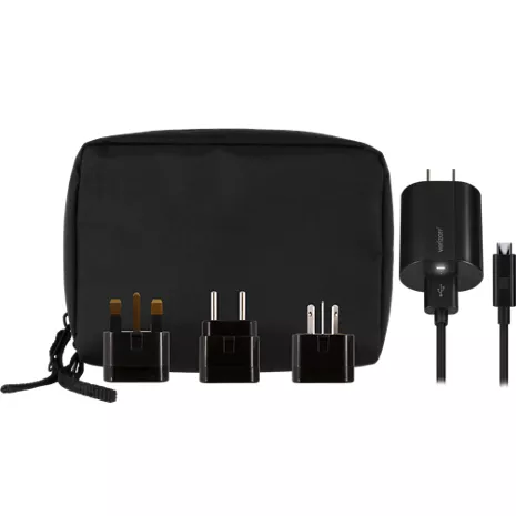 Paquete de 2 adaptadores de enchufe de viaje europeos, adaptador de enchufe  internacional con 3 tomas, 3 puertos de carga USB (1 USB C), adaptador de