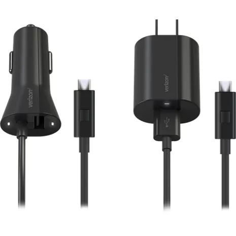 Verizon Micro USB Car and Wall Charger Combo Pack