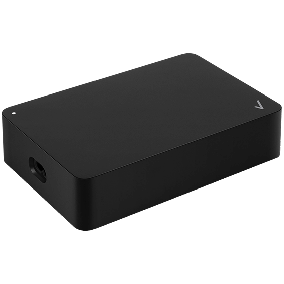Angle view of the Stream TV MOCA Ethernet Adapter