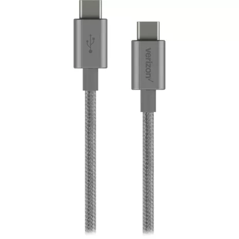 Cable trenzado USB-C a USB-C de carga y sincronización Verizon