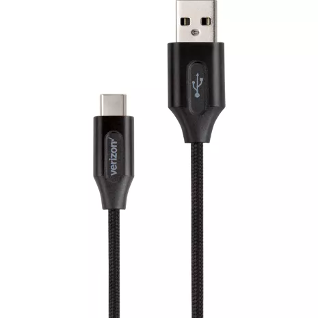 USB to USB-C Adapter Cable 6ft Braided BLACK