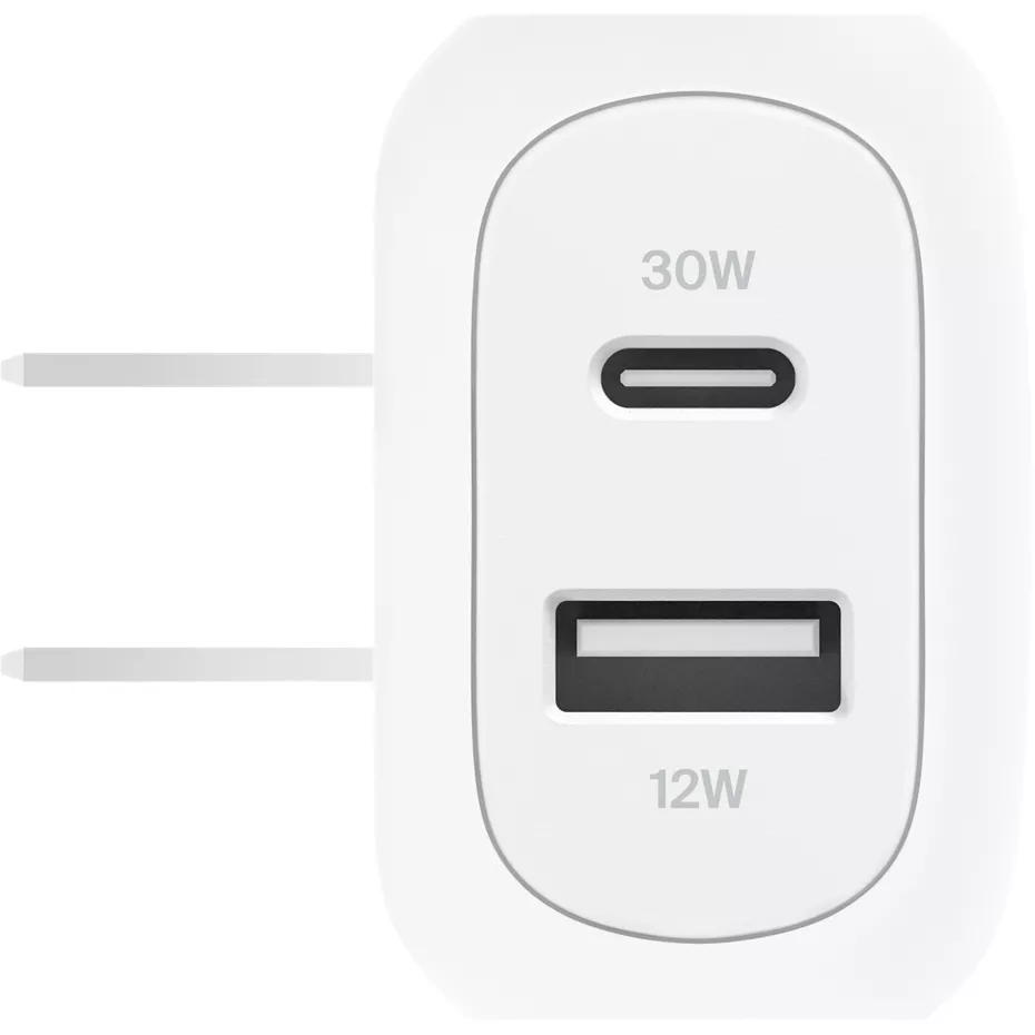 Belkin BoostCharge Dual Wall Charger PD 42W - White | Verizon