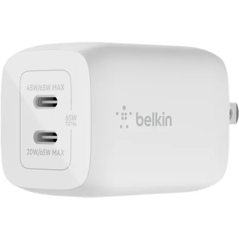 Belkin Cargador de pared BoostCharge Pro Dual USB-C de 65 W