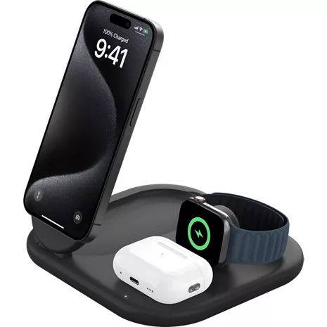 哲平様Belkin 3in1 wireless charging WIZ009 3-in-1 Apple MagSafe Wireless Charging Station | Belkin CA
