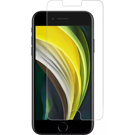 AQA Protector de pantalla de vidrio templado para el iPhone SE (2020)/8/7/6S/6, paquete de 2
