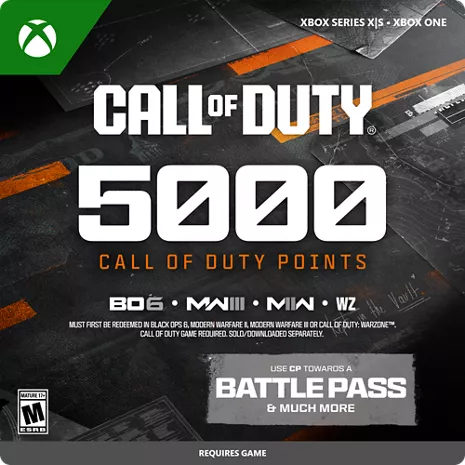 Microsoft Xbox Call of Duty Points 5000 eGift
