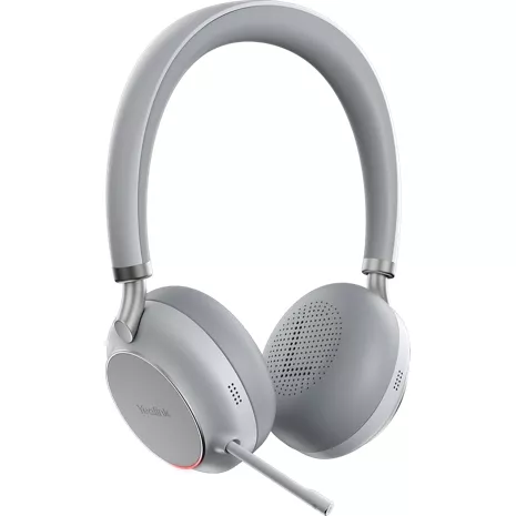 Yealink BH76 Bluetooth Headset with Charging Stand - Light Gray