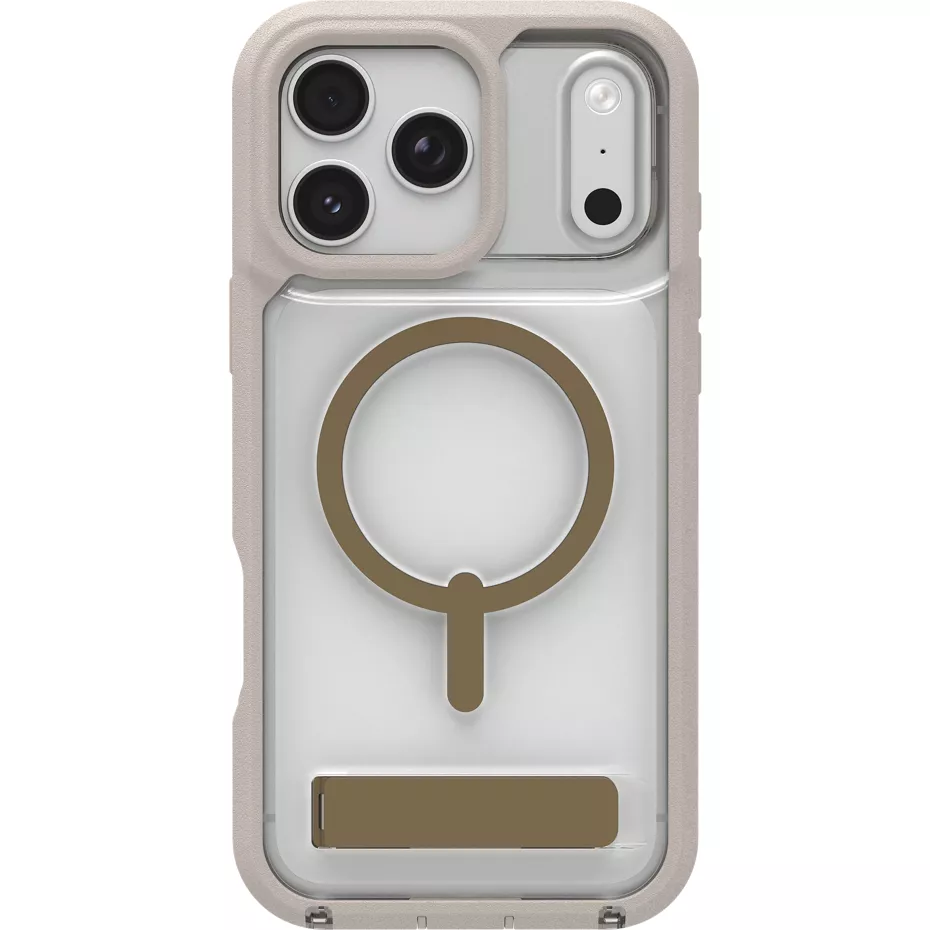 Zagg Rainier Clear Kickstand Case with MagSafe for iPhone 17 Pro Max - Sandstone | Verizon