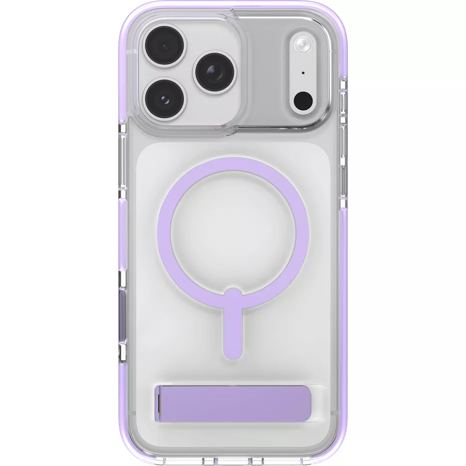 Zagg Santa Cruz Snap Clear Kickstand Case with MagSafe for iPhone 17 Pro Max - Lavender | Verizon