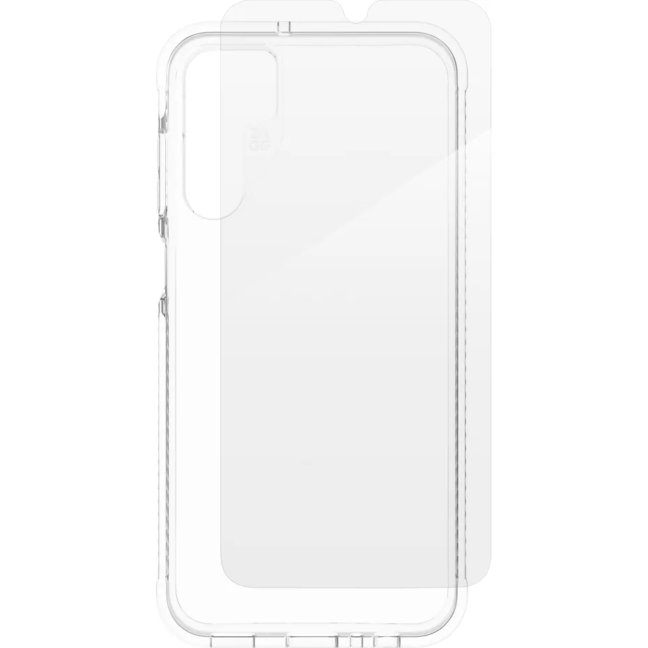 Zagg 360 Protect Bundle with Clear Case and Tempered Glass Screen Protector for Galaxy A15 - Clear | Verizon