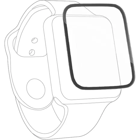 ZAGG Protector de pantalla InvisibleShield GlassFusion+ para el Apple Watch Series 4-6 y SE 1.ª/2.ª gen. con caja de 44 mm