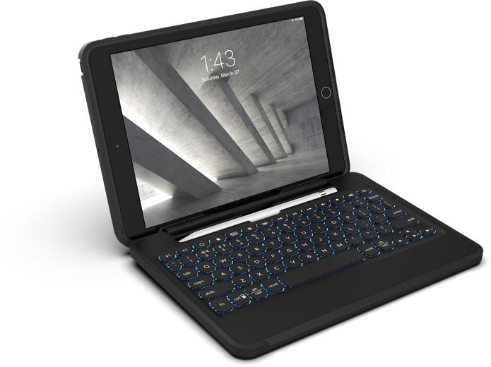 Zagg Teclado Inalambrico Rugged Book Y Carcasa Para El Ipad 8ª Generacion Ipad 10 2 Ipad Air Y Ipad Pro 10 5 Verizon